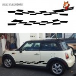 Car Checkered Flag Sport Styling Vinyl Car Classic Sticker Auto Graphic Kit Decals Vinyl Car Truck Body Racing Stripe Sticker